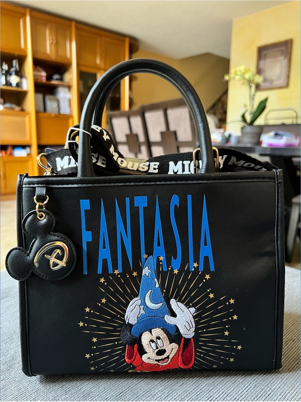 Sorcerer Mickey Fantasia Embroidered Tote Bag